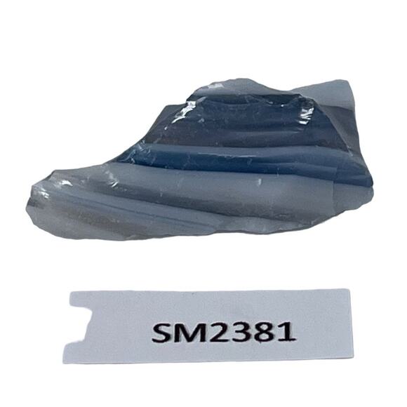 Federal Blue and Milk Glass Multicolor Slag Swirl Glass Cullet #SM2381 - Picture 2 of 5